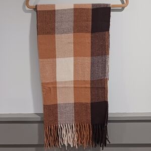 Plaid Scarf - Unisex 25" wide x 70" long